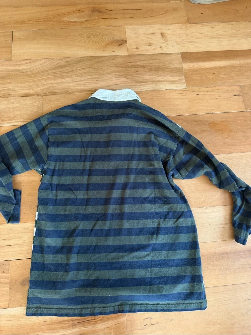 J. Crew RARE Oarsman Polo Rugby Collared Long Sleeve Striped 1992 Large Shirt